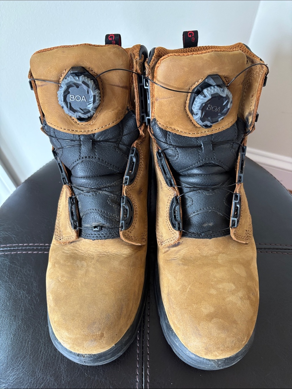 Red Wing Shoes 4216 Men’s Tan and Black BOA Work Boots 9 E2